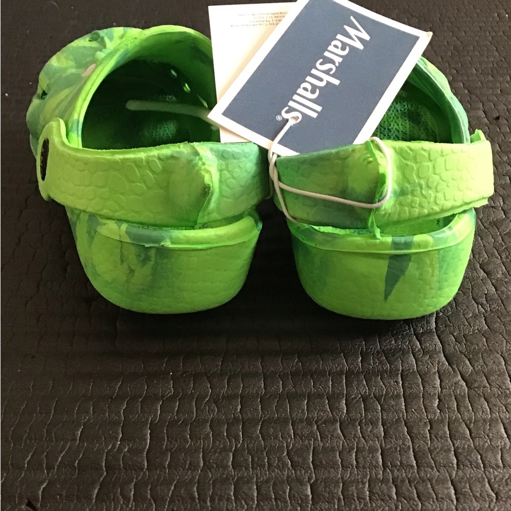 NWTS Capelli of New York Kids Green Crocodile Clog Shoes 7T - Picture 5 of 6